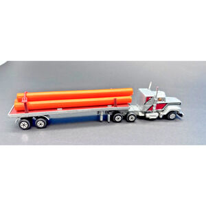 Road Champs Mack Super-Liner Semi Truck w/ Pipe Trailer – Vintage